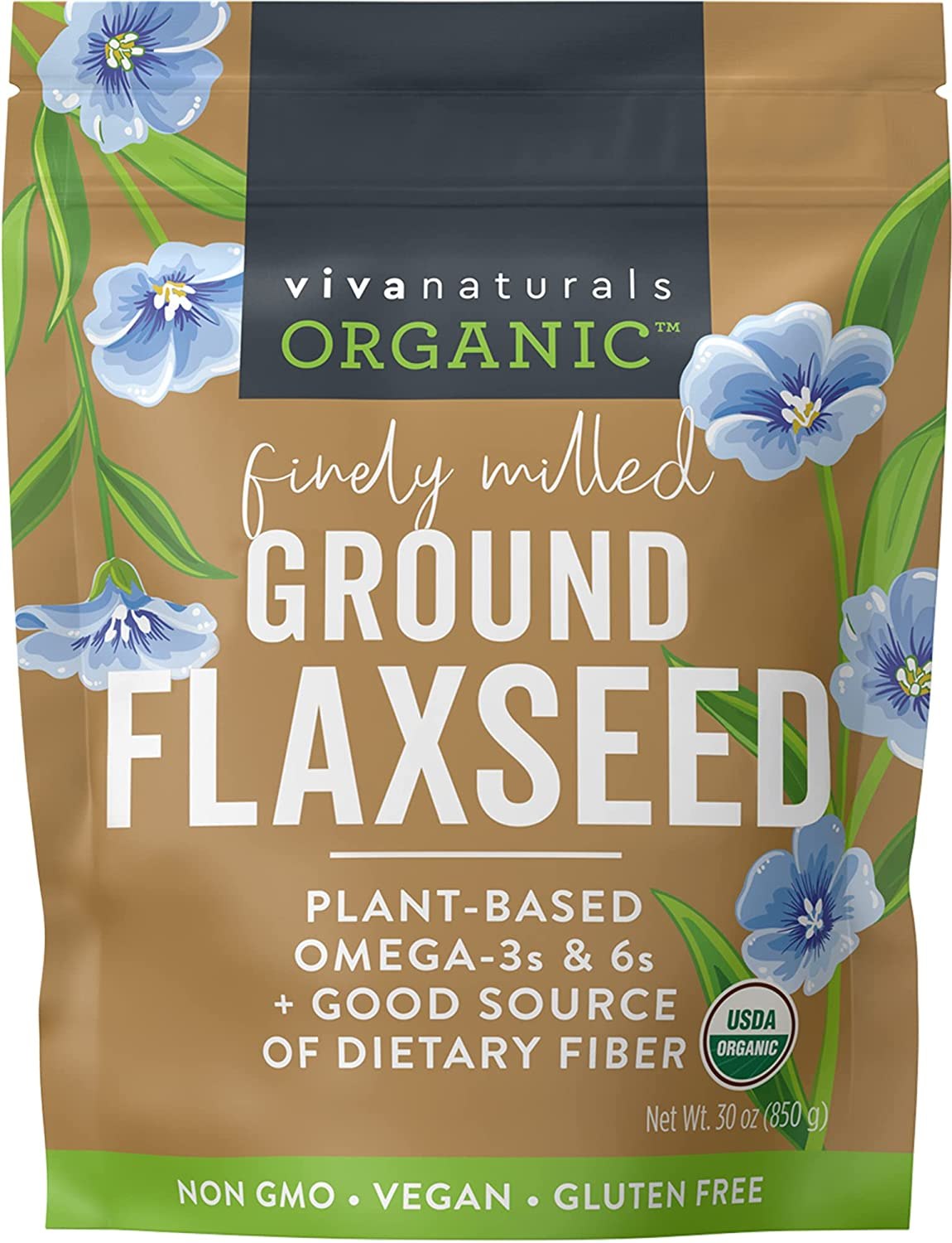 Viva Naturals Ground Flaxseed Organic