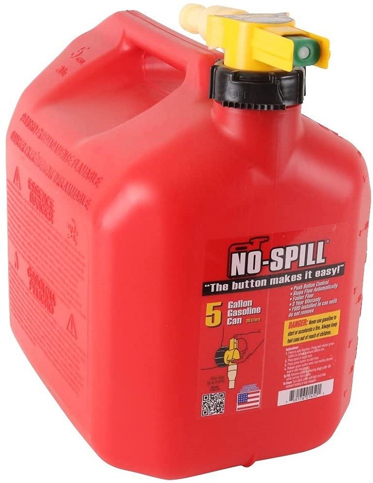 No-Spill 5-Gallon Poly Gas Can