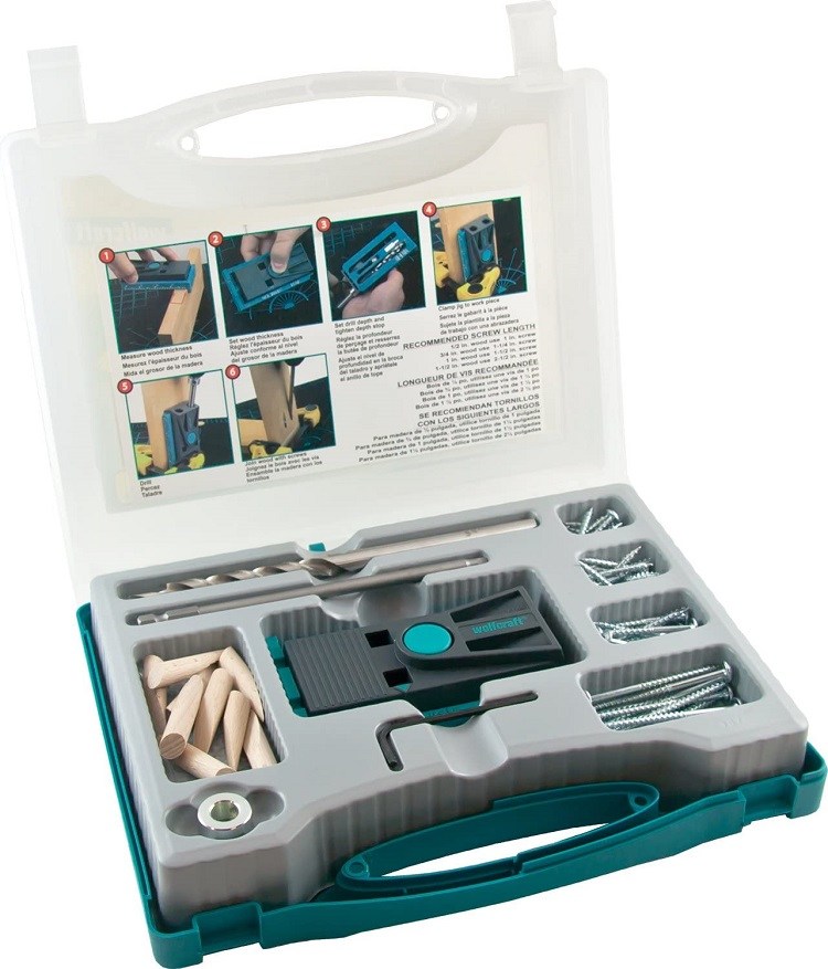 wolfcraft Pocket Hole Woodjoining Jig Kit