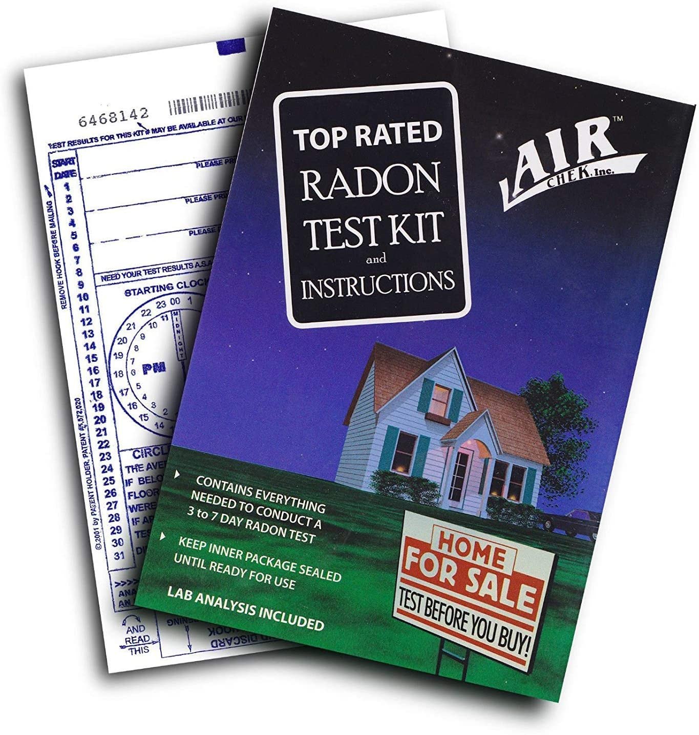 AirChek Charcoal Radon Test