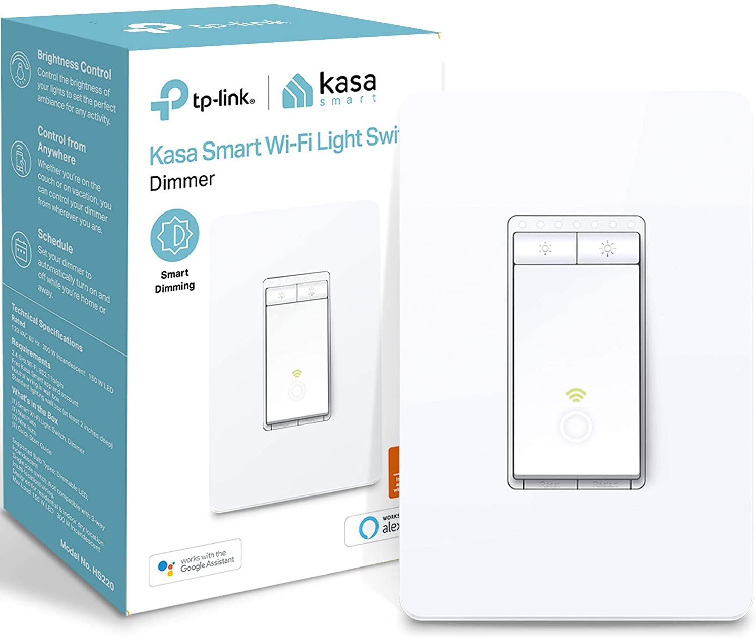 TP-Link Kasa Smart Wi-Fi Light Switch, Dimmer