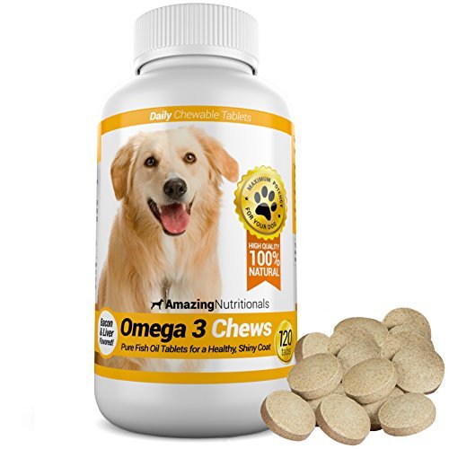 Amazing Nutritionals Omega-3 Fish Oil Chewable Tablet for Dogs