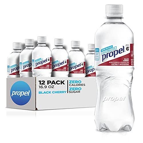 Propel Black Cherry Flavored Water, 16.9-Ounce Bottles, Pack of 12