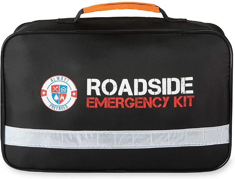 Always Prepared 65-Piece Roadside Assistance Auto Emergency Kit
