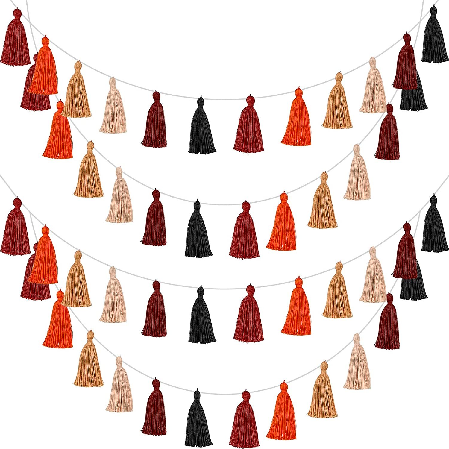 WILLBOND Halloween Tassel Garland