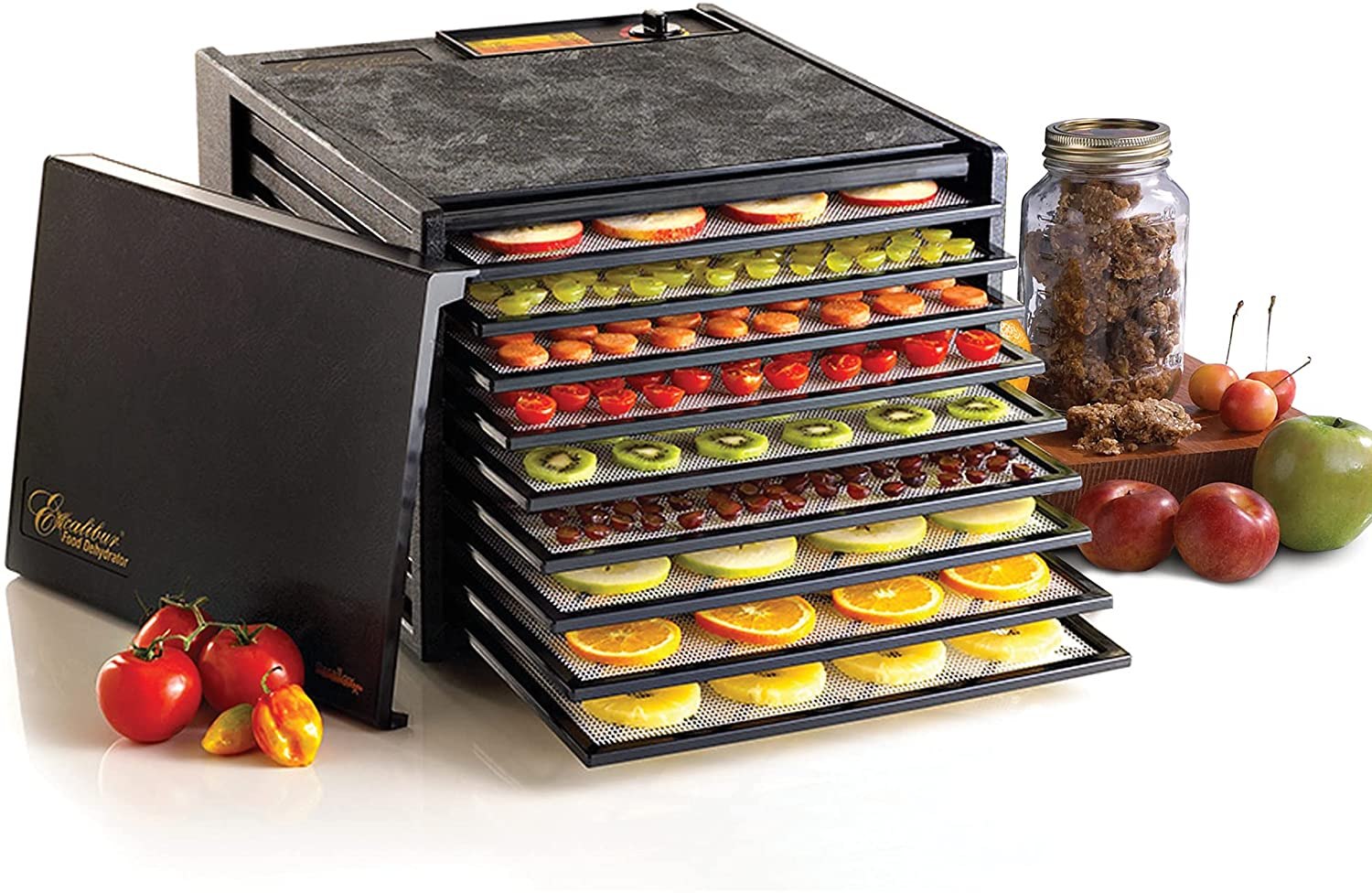 Food Dehydrator, Dehydrator with Large Drying Space, 360° Circulating Hot  Air Efficient Drying, Digital Adjustable Timer and Temperature Control,  Dehydrators for Food and Jerky, Suitable for Fruits, Vegetable, Meats & Dog  Treats