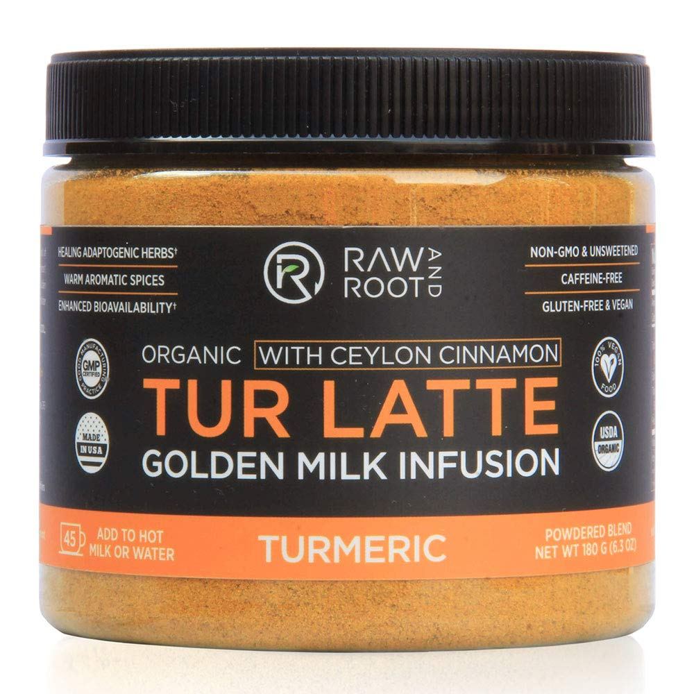 Raw and Root Golden Milk Powder Turmeric Latte Mix