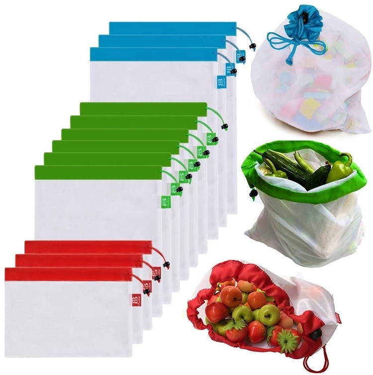 BB Brotrade Reusable Produce Bags, Set of 9