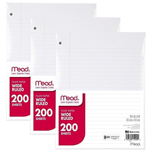 Mead Wide-ruled Loose Leaf Paper
