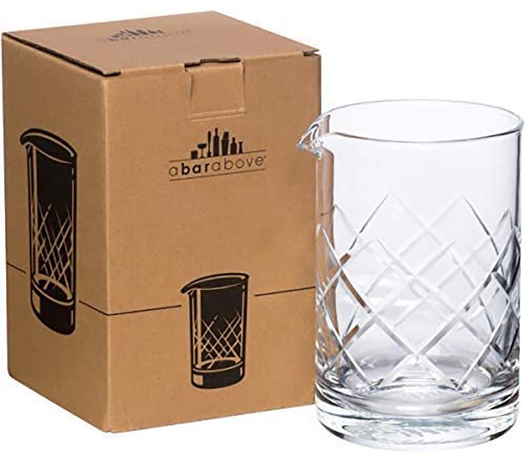 A Bar Above Mixing Glass for Stirred Cocktails