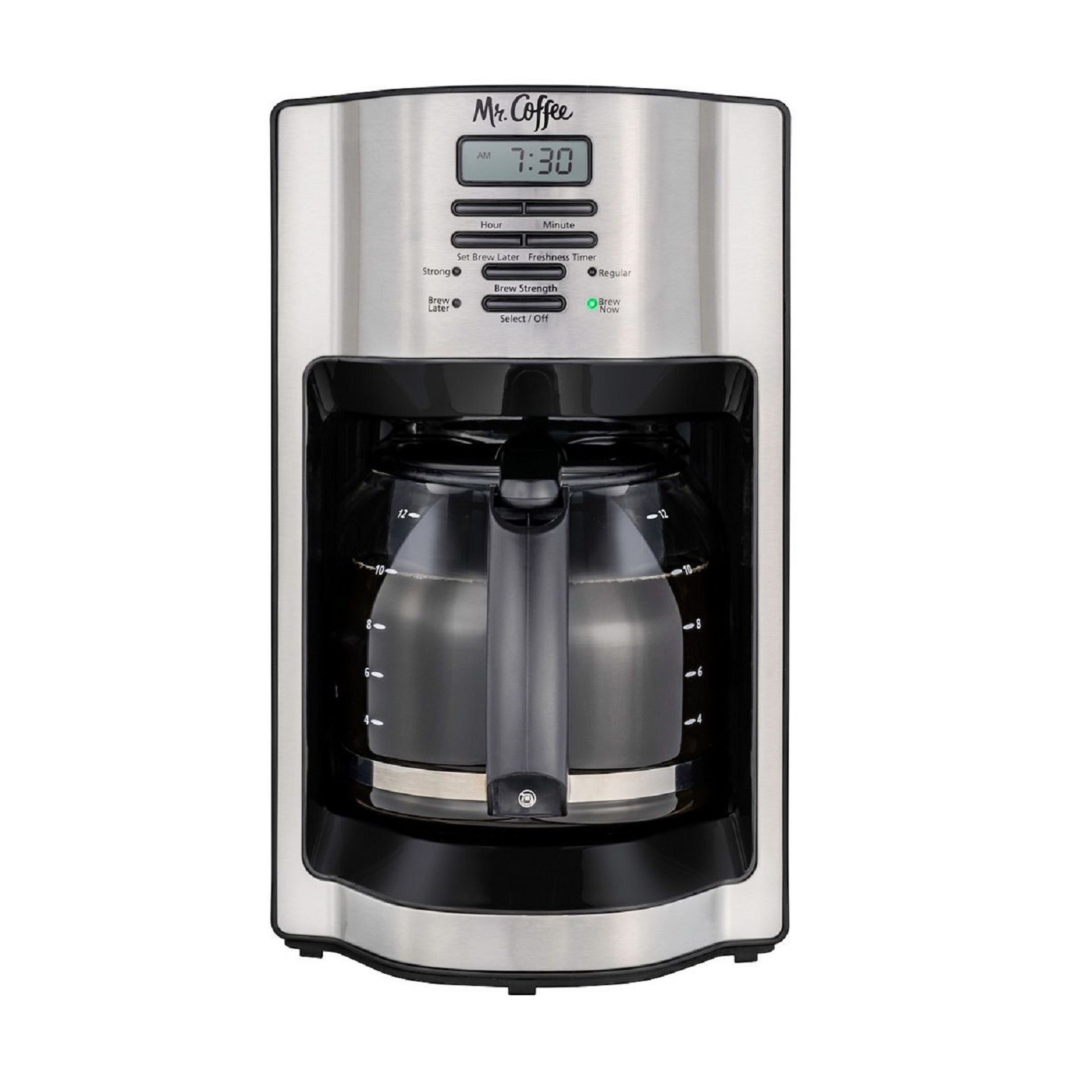 Mr. Coffee 12 Cup Dishwashable Coffee Maker with Advanced Water Filtration & Permanent Filter