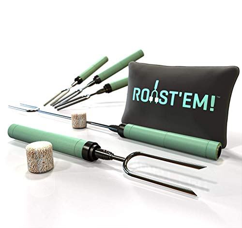 Jolly Green Products Telescoping Rotating Marshmallow Roasting Sticks
