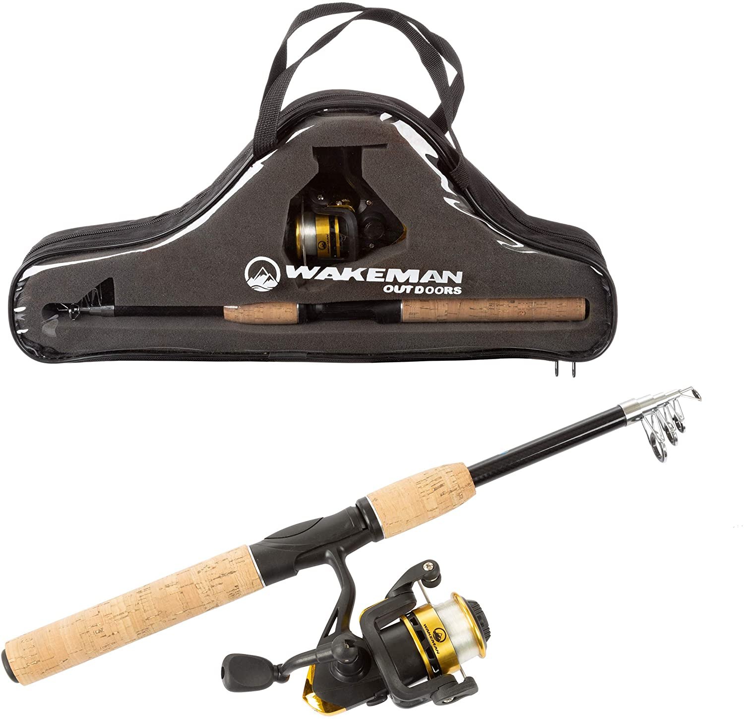 Wakeman Ultra Series Telescopic Spinning Rod and Reel Combo