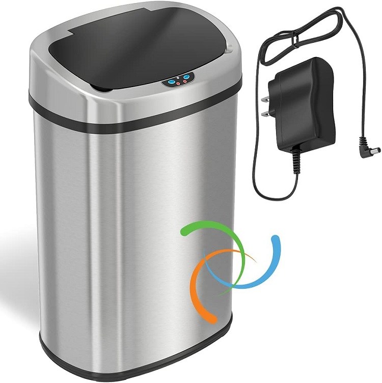 Glad Stainless Steel Sensor Trash Can with Clorox Odor Protection Review 