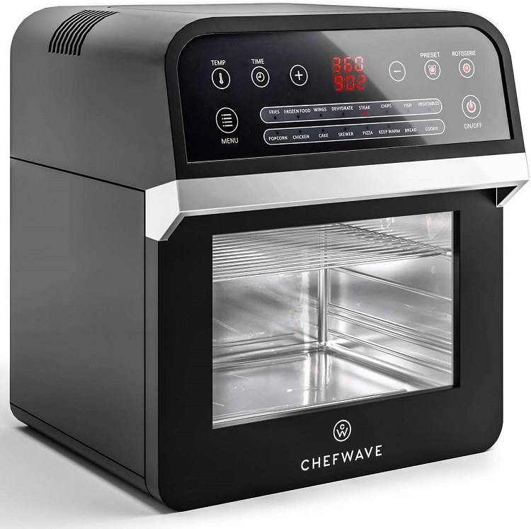 ChefWave 12.6 Quart Air Fryer, Rotisserie, and Dehydrator