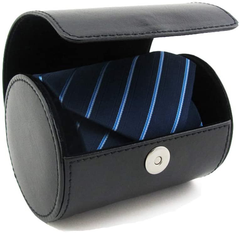 leather travel tie case monogrammed