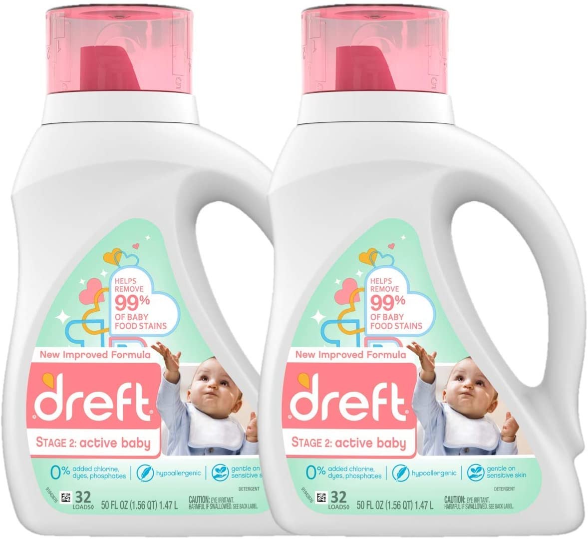 Dreft Stage 2 Baby Liquid Laundry Detergent Soap