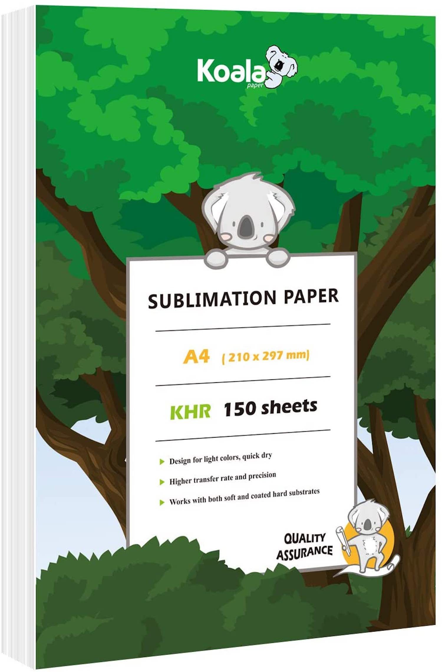  Sublimation Paper Heat Transfer Paper 8.5x11 inch A4 130  Sheets for Any Epson HP Canon Sawgrass Inkjet Printer with Sublimation Ink  for Mug, T-Shirt,Light Fabric DIY 125gsm : Office Products