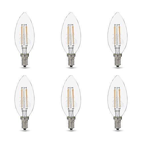 AmazonBasics 60W Equivalent, E12 Candelabra Light Bulbs