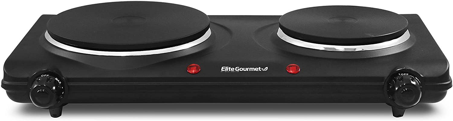 OVENTE Electric Countertop Single Burner, 1000W Cooktop with 6 Stainless  Steel Coil Hot Plate, 5 Level Temperature Control, Indicator Light, Compact