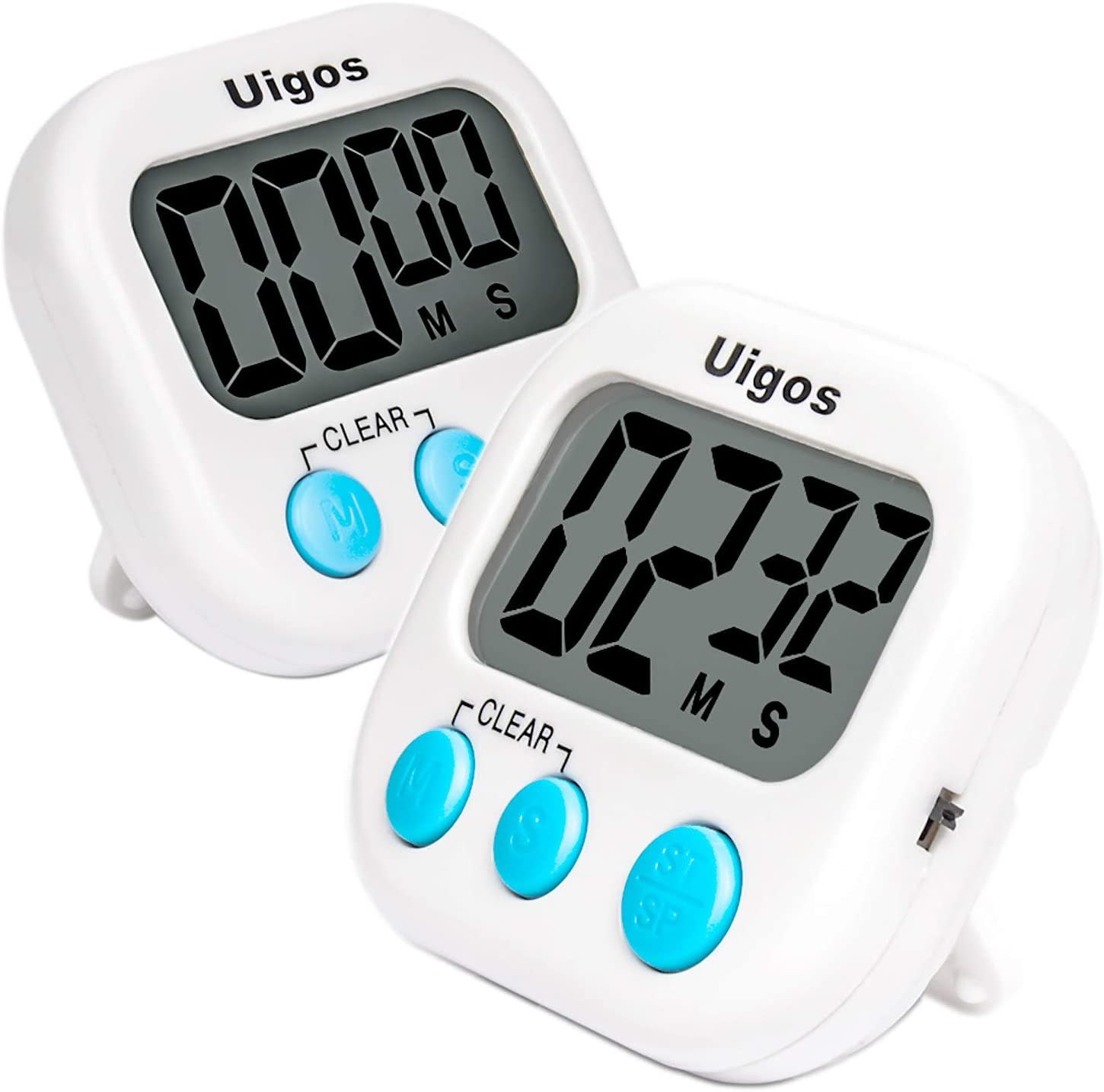 Uigos 2 Pack Digital Kitchen Timer