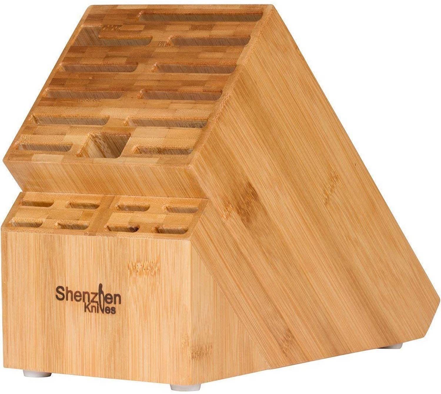 Shenzhen Knives 20 Slot Bamboo Universal Knife Block