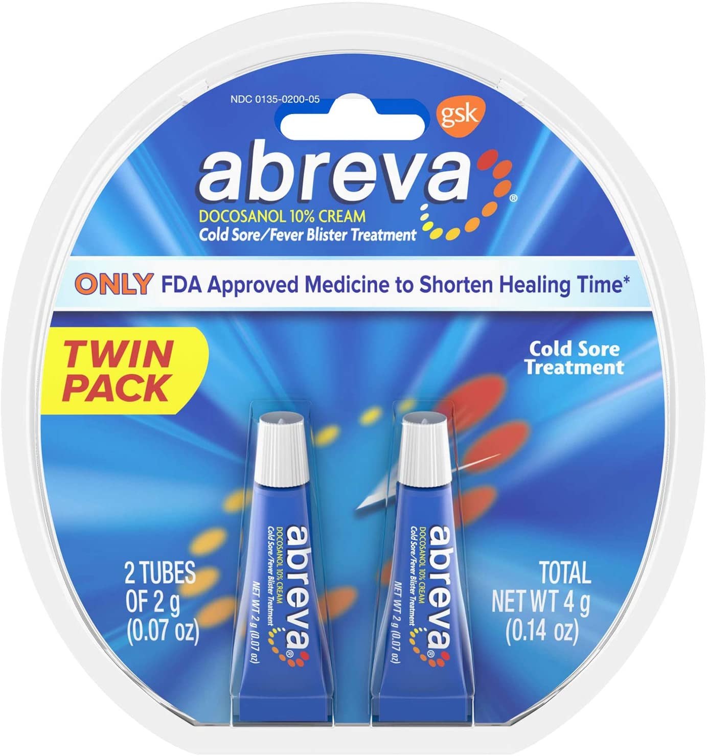 Abreva Abreva with 10% Docosanol, Cream Tube