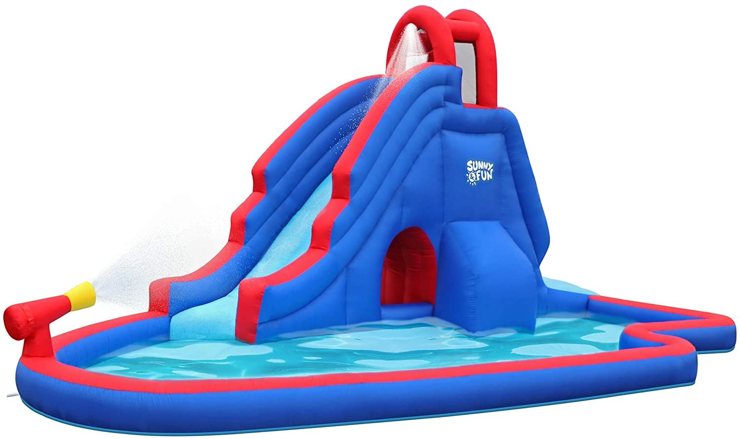 Sunny &amp; Fun Deluxe Inflatable Water Slide Park