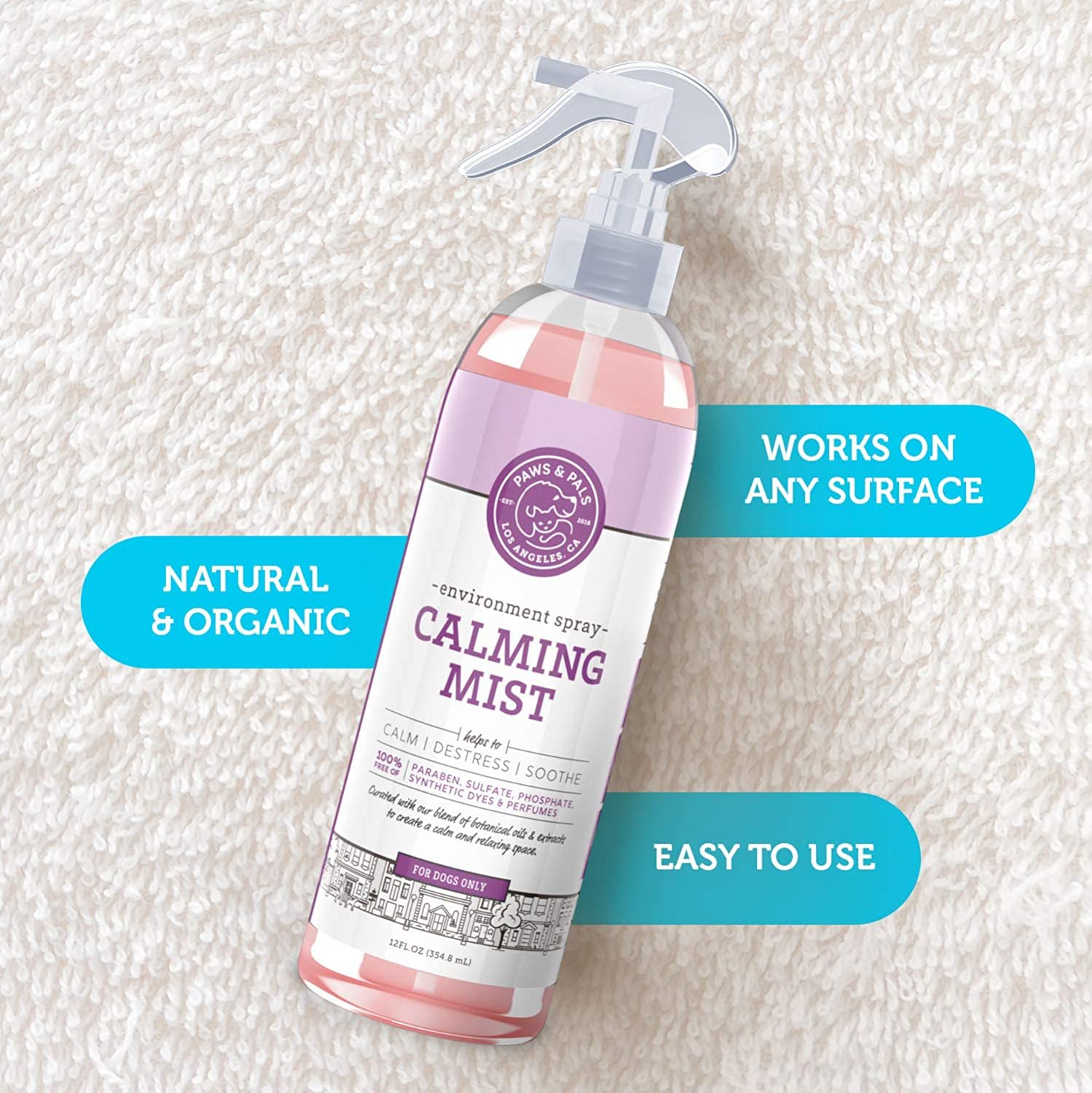 Paws and Pals Natural Dog Calming Spray