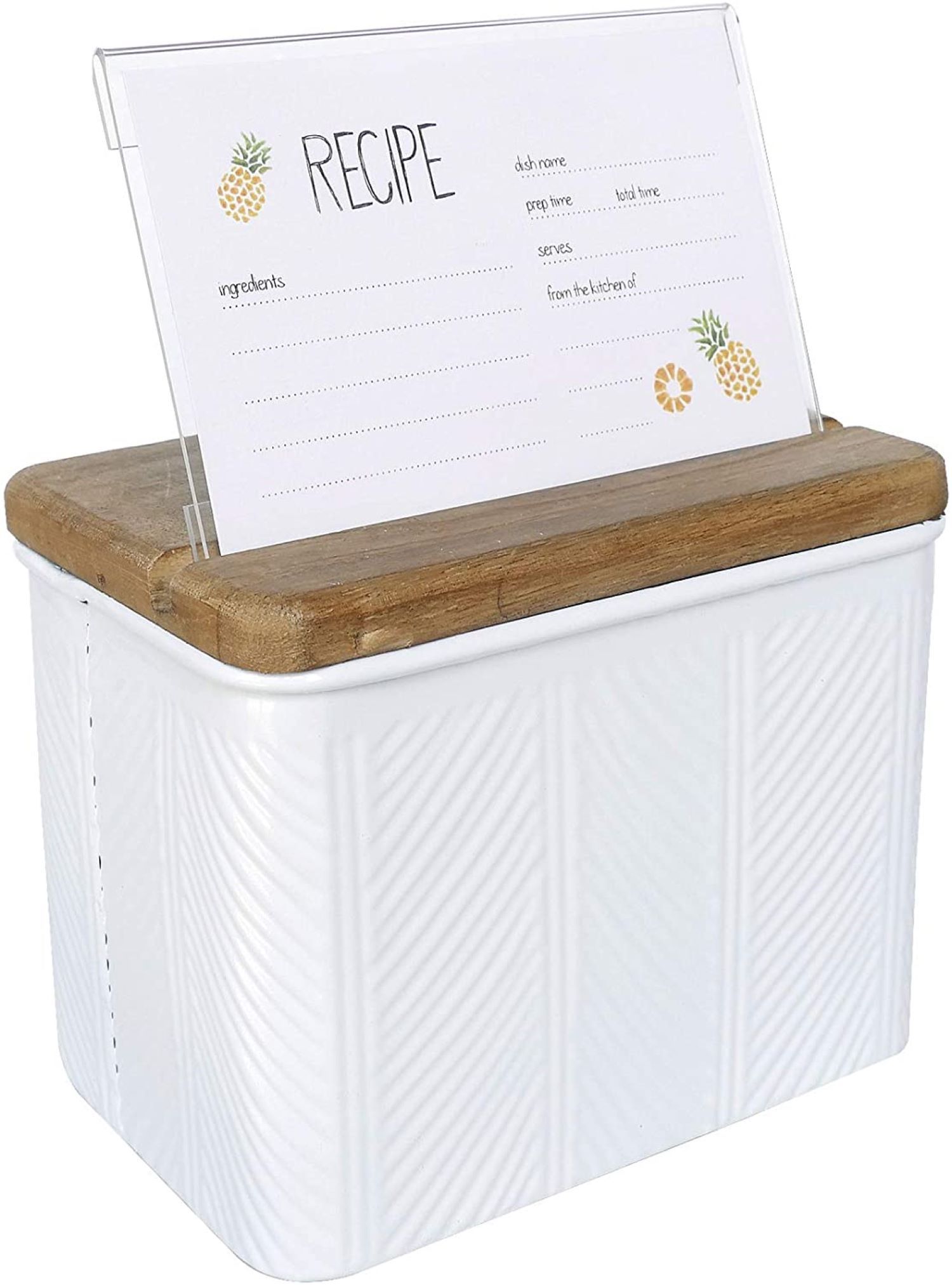 Nicky Home Metal Recipe Organization Box