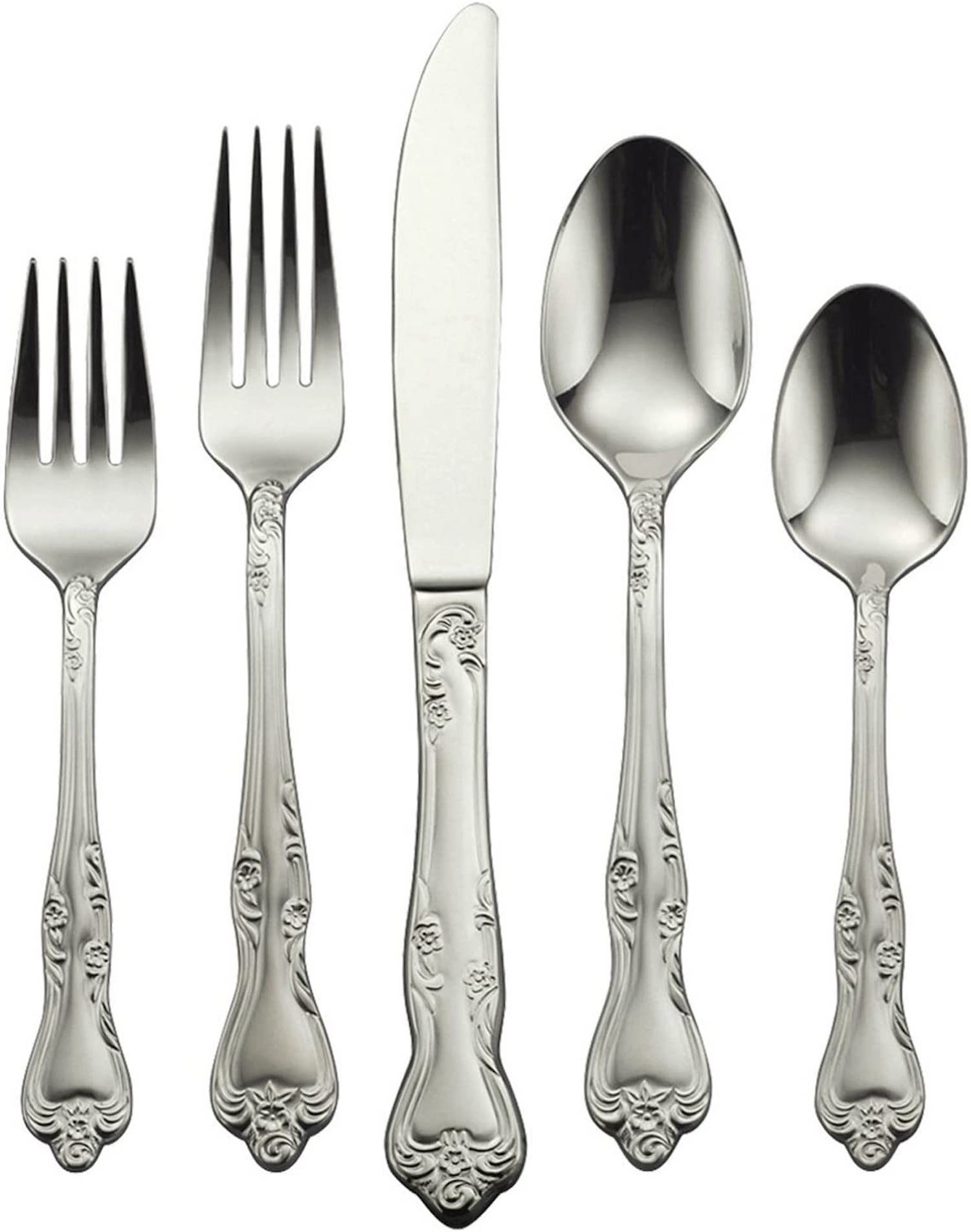 Oneida Azalea 45-Piece Flatware Set, Service for 8
