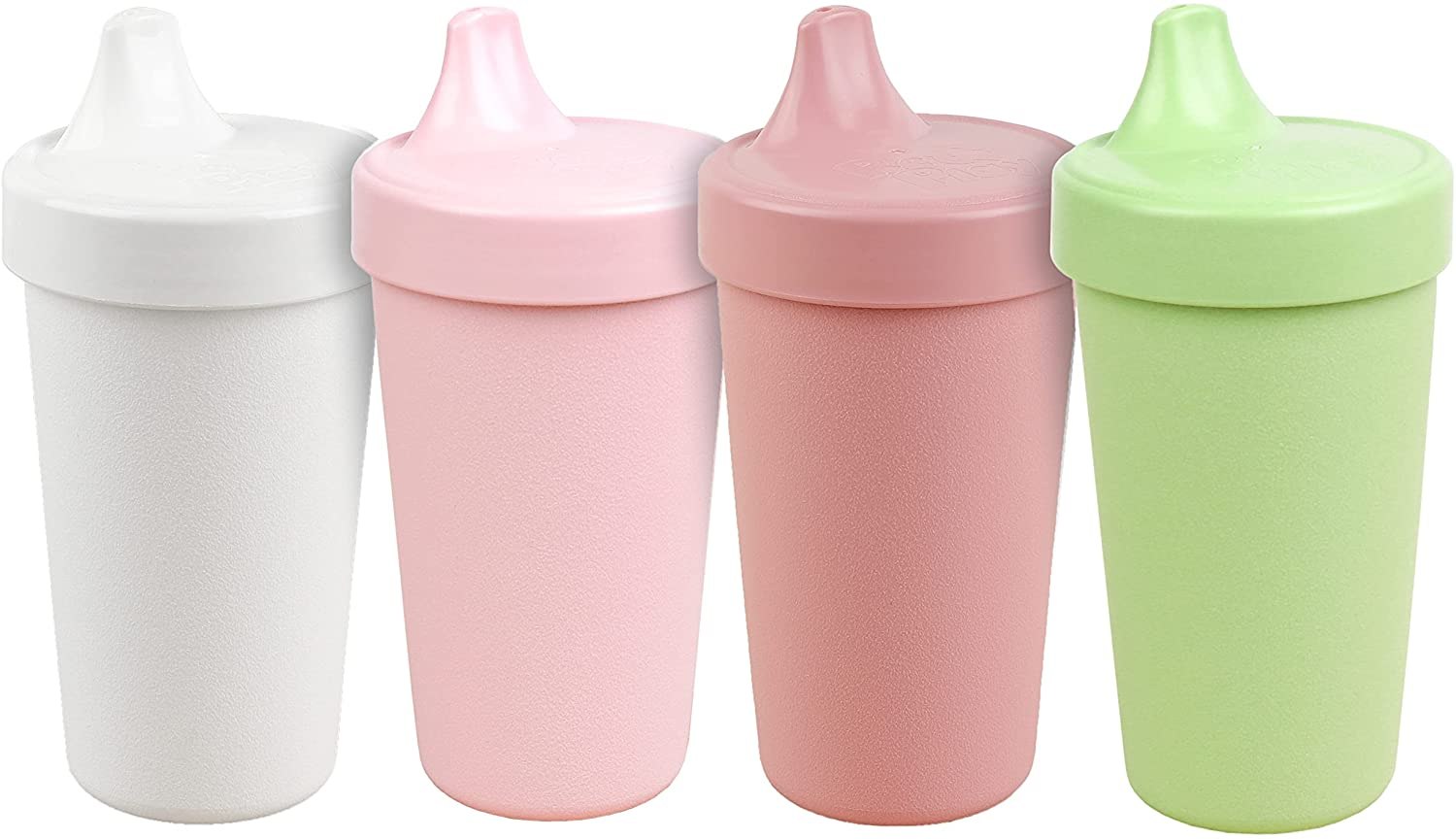 PLASKIDY Toddler Sippy Cups - Set of 4 Spill proof Cups for