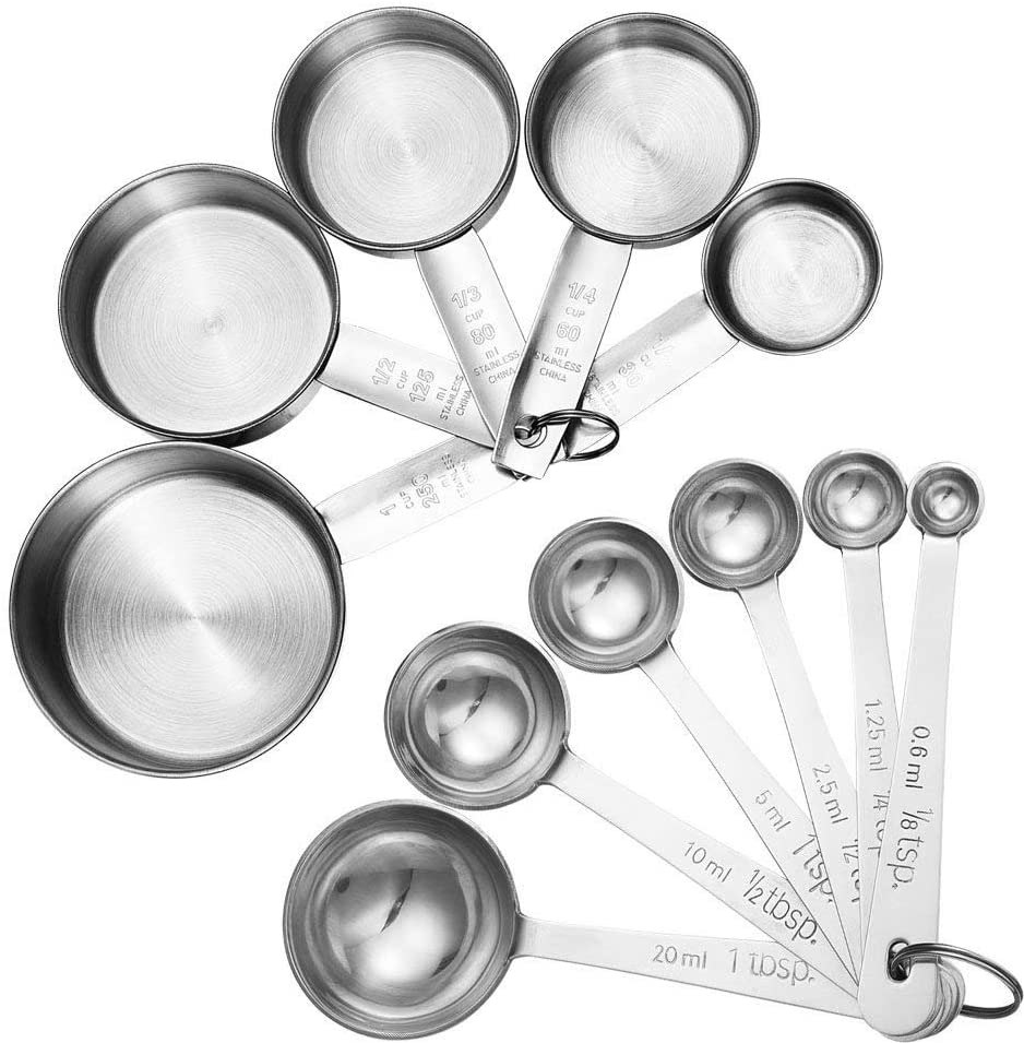 12 PCS Heavy Duty Measuring Cups and Spoons Set Stainless Steel Baking  Measurement Utensils, Weigh Liquid and Dry Ingredi - China Measuring Cup  and Stainless Steel Measuring Cup price