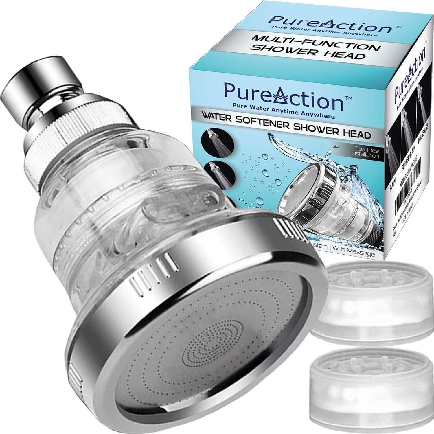 PureAction Water Softener Shower Head