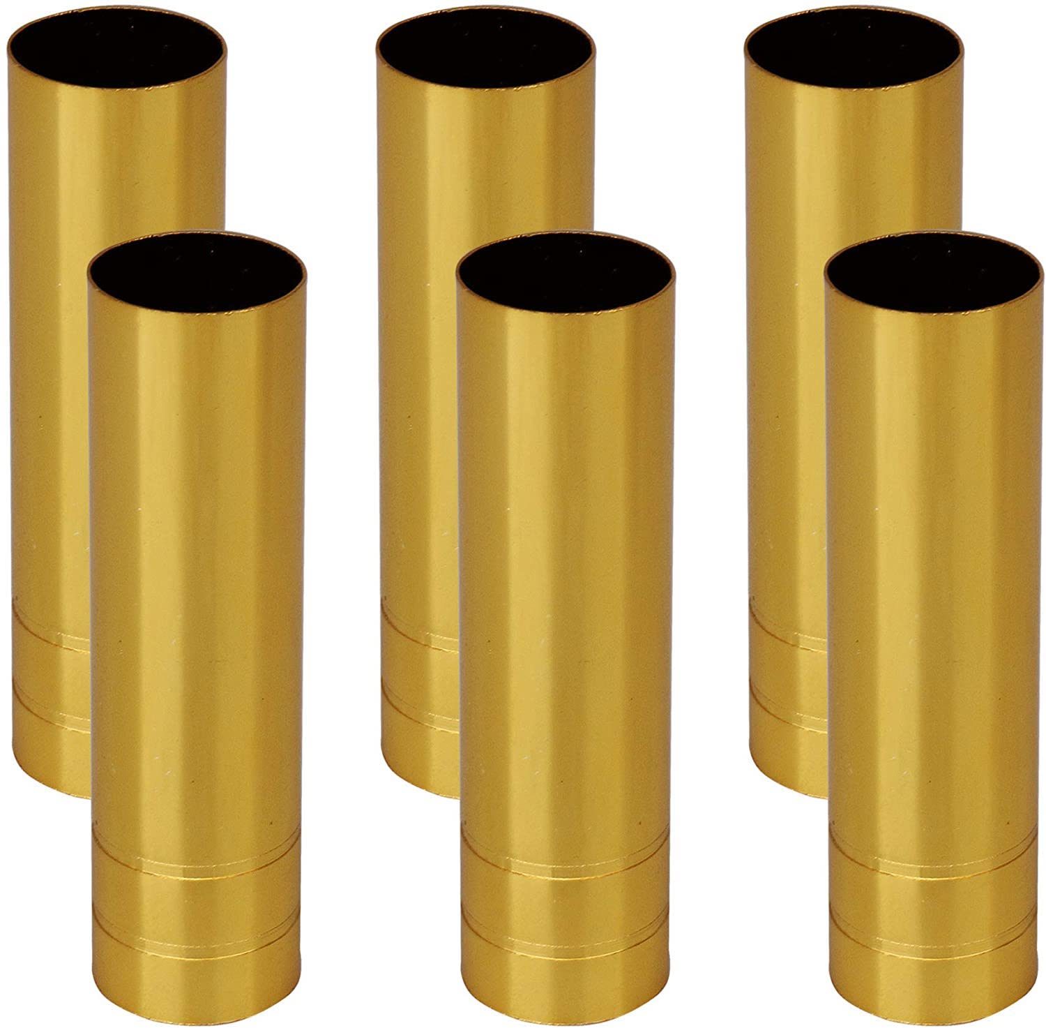 RDEXP Bright Gold Chandelier Candle Light Cover Sleeves