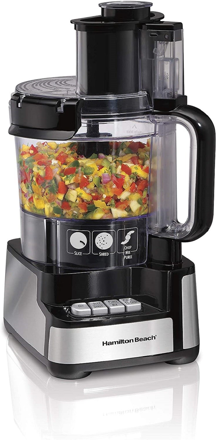 Hamilton Beach 12 Cup Stack & Snap Food Processor