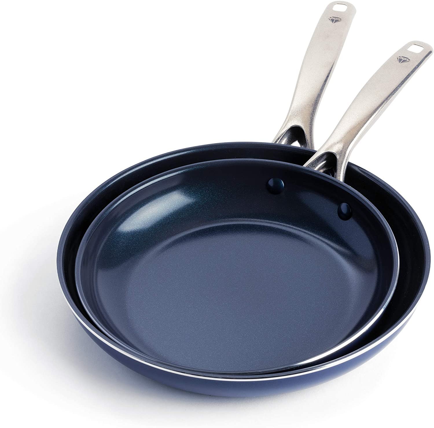 Blue Diamond Cookware Nonstick Pan Set, 9 Inch &amp; 11 Inch