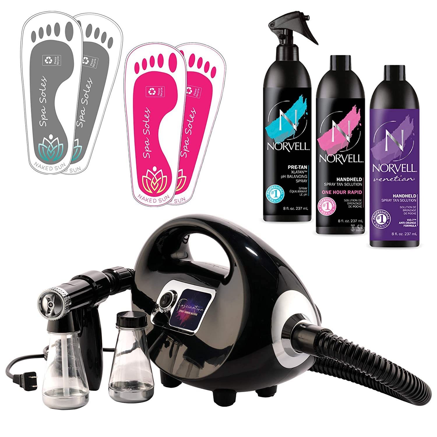 Naked Sun Fascination Spray Tanning Machine System Kit