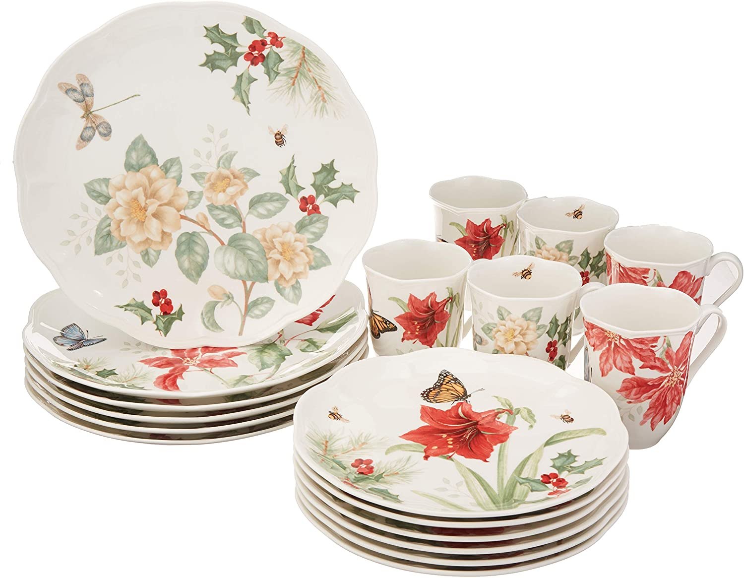 Lenox Butterfly Meadow 18-Piece Holiday Dinnerware Set