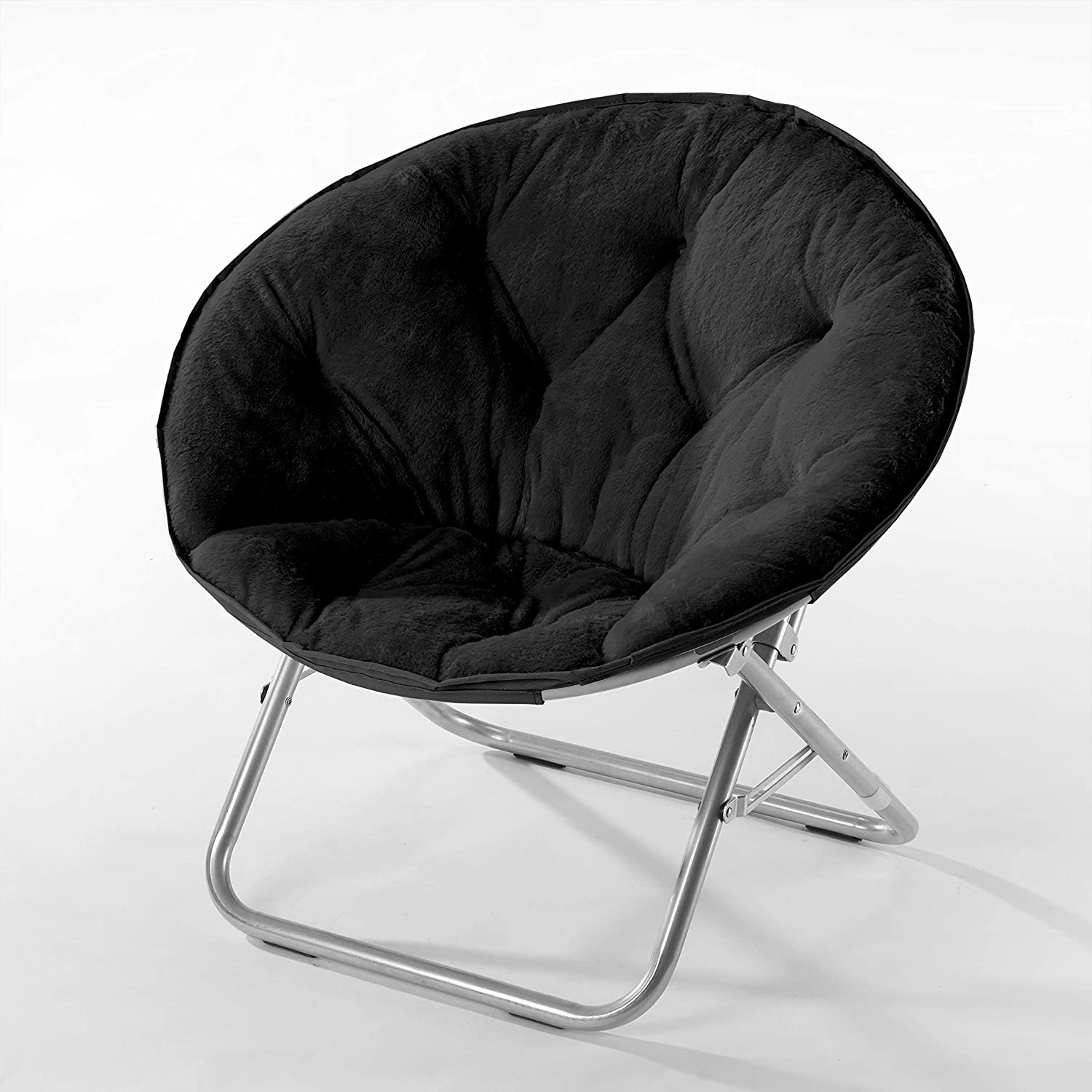Urban Shop Faux Fur Saucer Chair