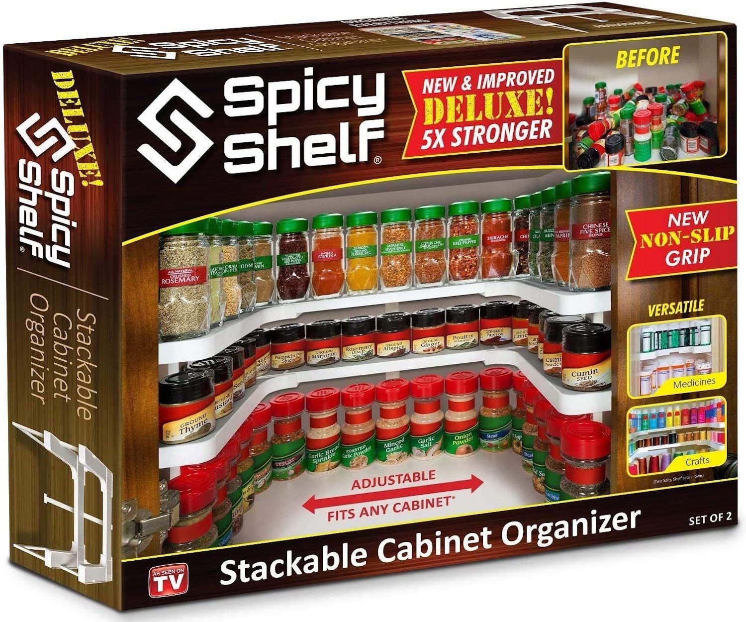 Spicy Shelf Stackable Spice Organizer