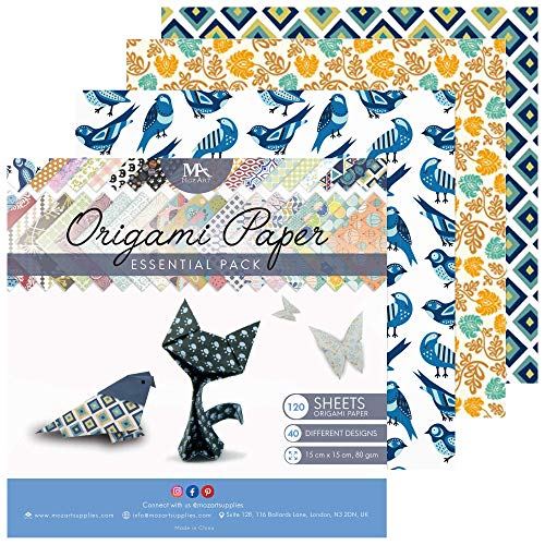 Kool Krafts Origami Paper | 350 Origami Paper Kit | Set Includes - 300 Sheets 20 Colors 6x6 | 50 Traditional Japanese Patterns | Origami Book 25 Easy