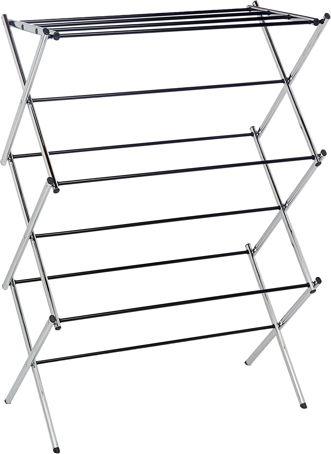 AmazonBasics Foldable Drying Rack in Chrome