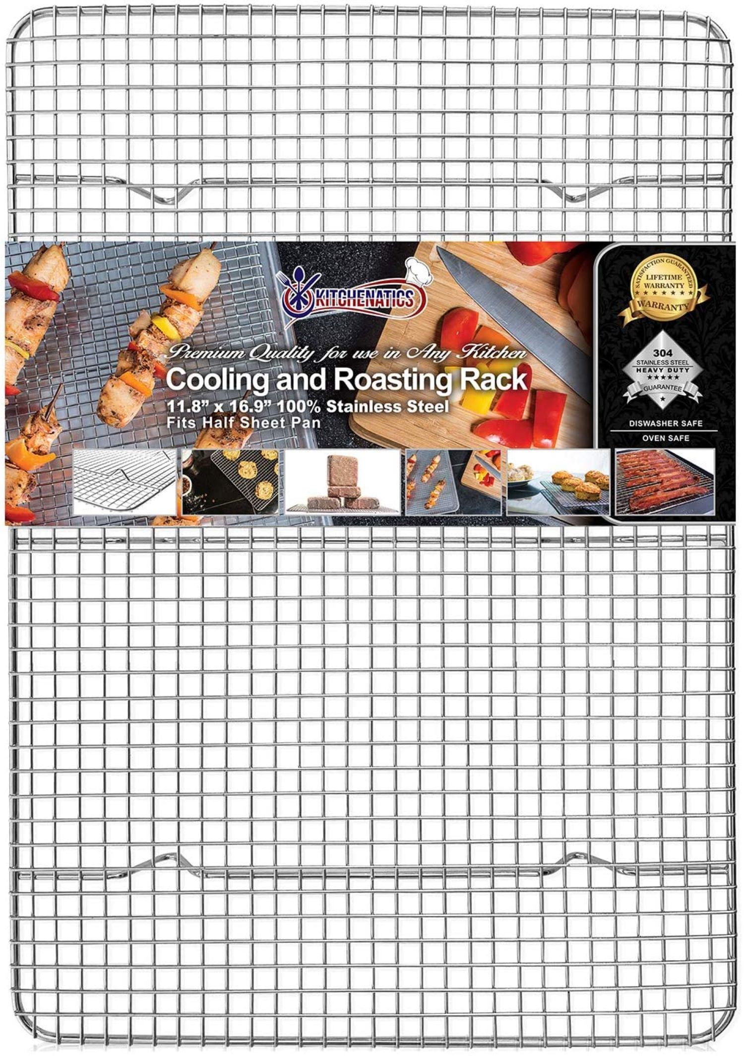 Kitchenatics Half-Sheet Roasting and Cooling Rack