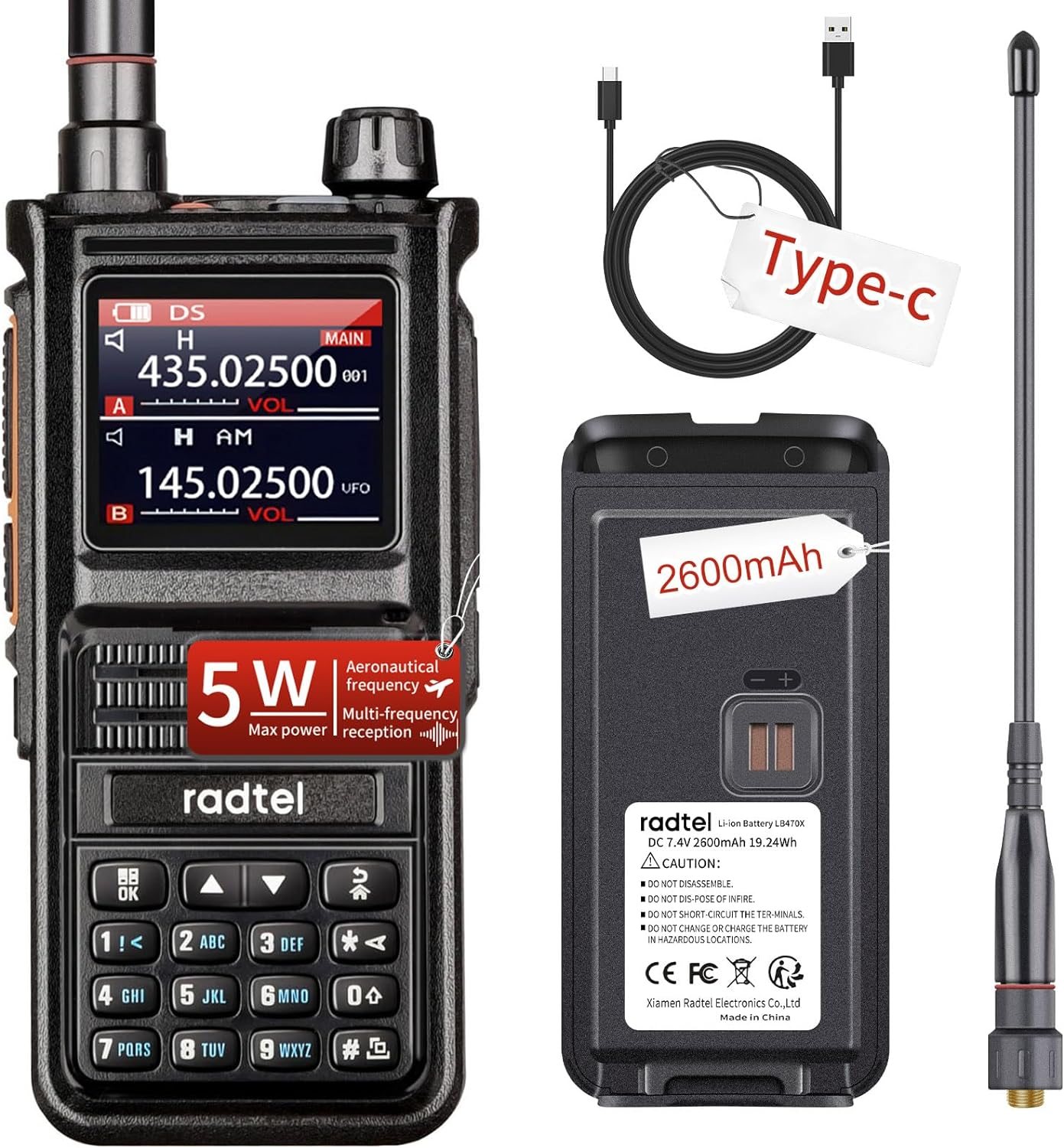 Radtel RT-470X Tri-Band Ham Radio