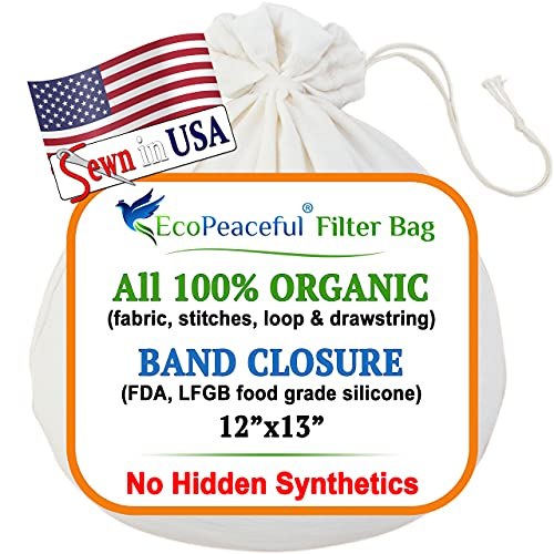 Eco Peaceful Organic Cotton Nut Milk Bag
