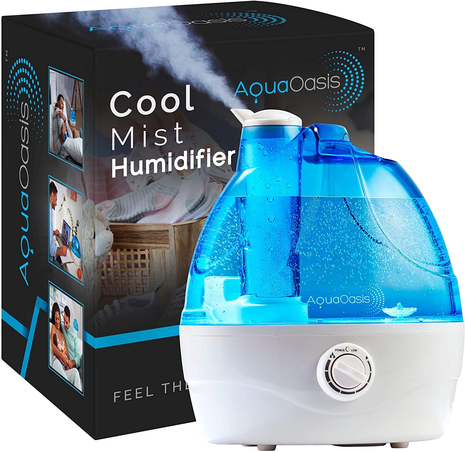 Cool Mist Humidifier 3-in -1 Essential Oil Diffuser 30 Db Quiet Humidifier  Auto-off Ultrasonic Humidifier Mini Humidifiers For Bedroom Baby Room Offic