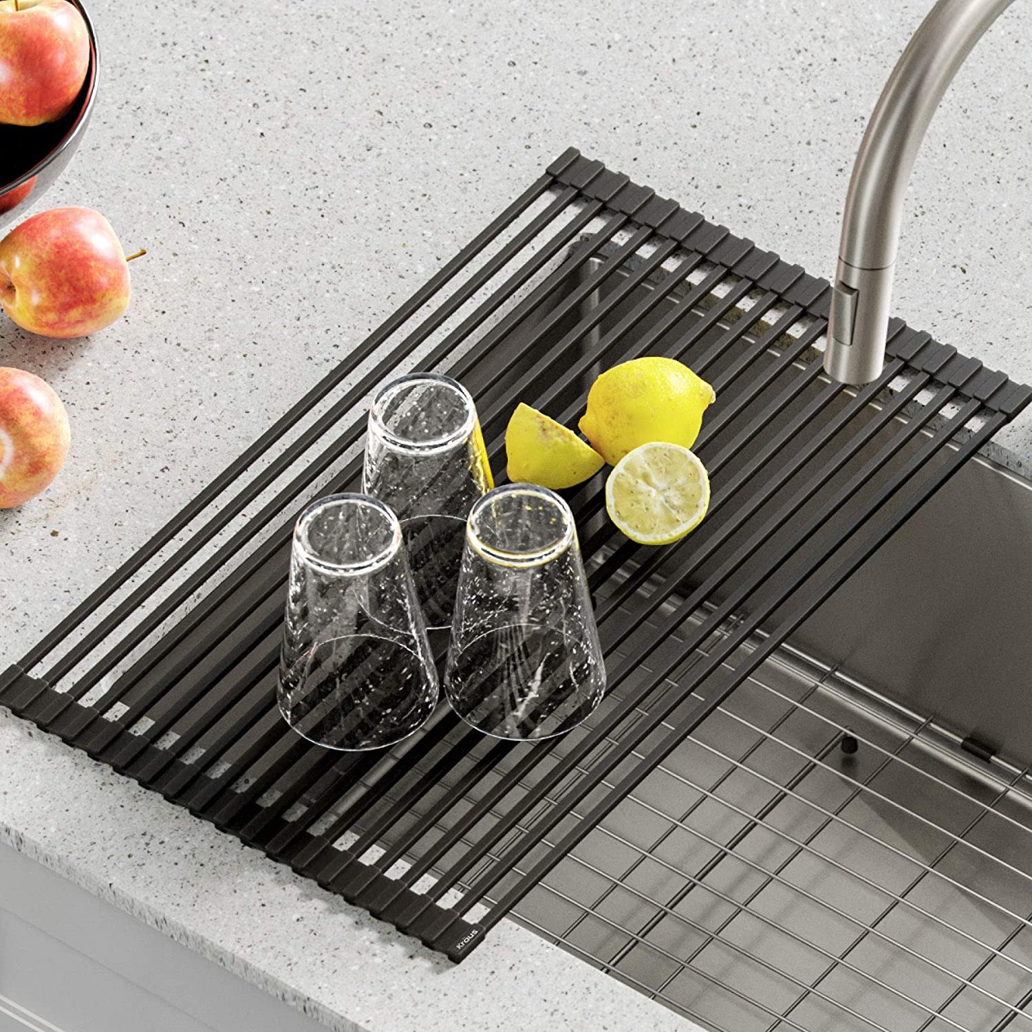 Kräus Multipurpose Roll-Up Dish Drying Rack