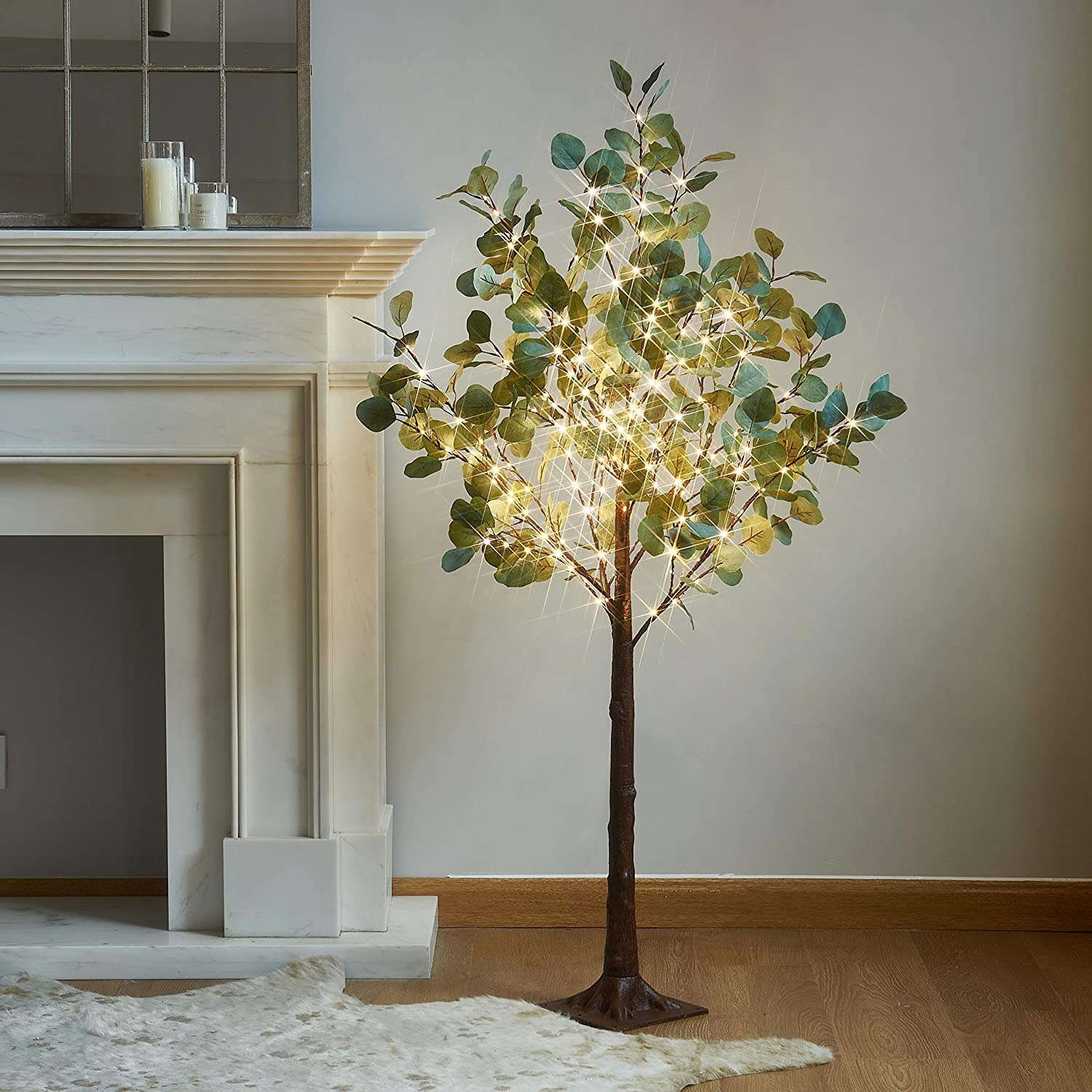 LITBLOOM Lighted Eucalyptus Tree