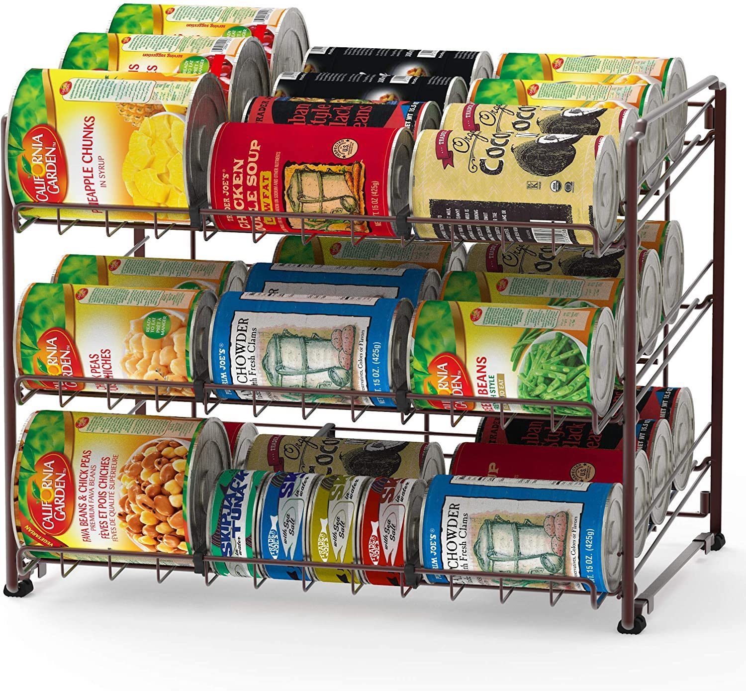 Bextsrack Can Rack Storage Organizer, Stackable Pantry Organizer